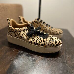 Halogen Cheetah print slip on loafers / sneakers